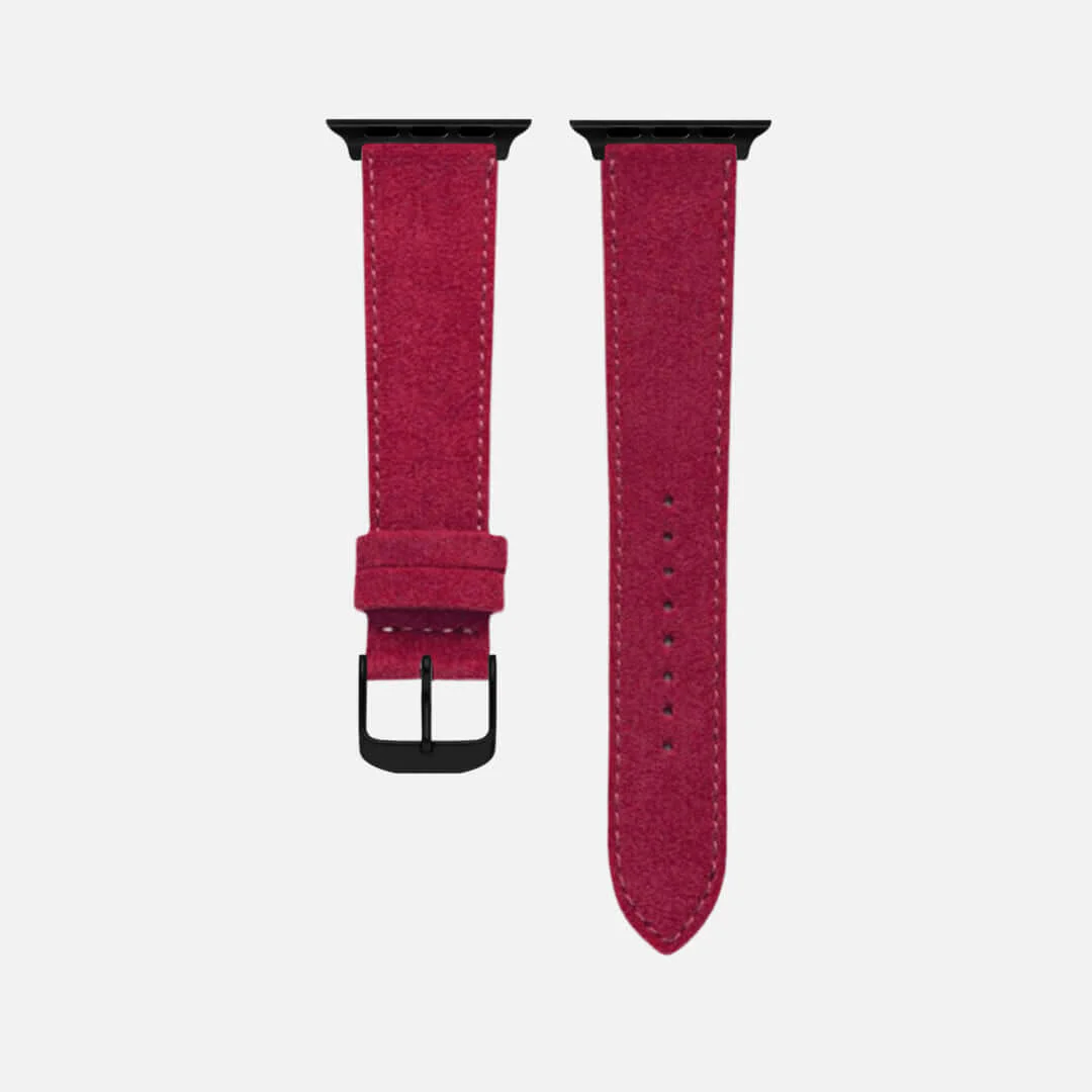 Alcantara – Apple Watch Armband in Rot - Image 4