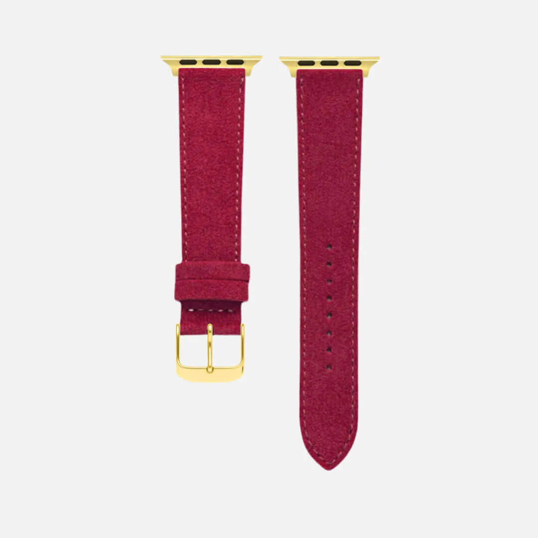 Alcantara – Apple Watch Armband in Rot - Image 7