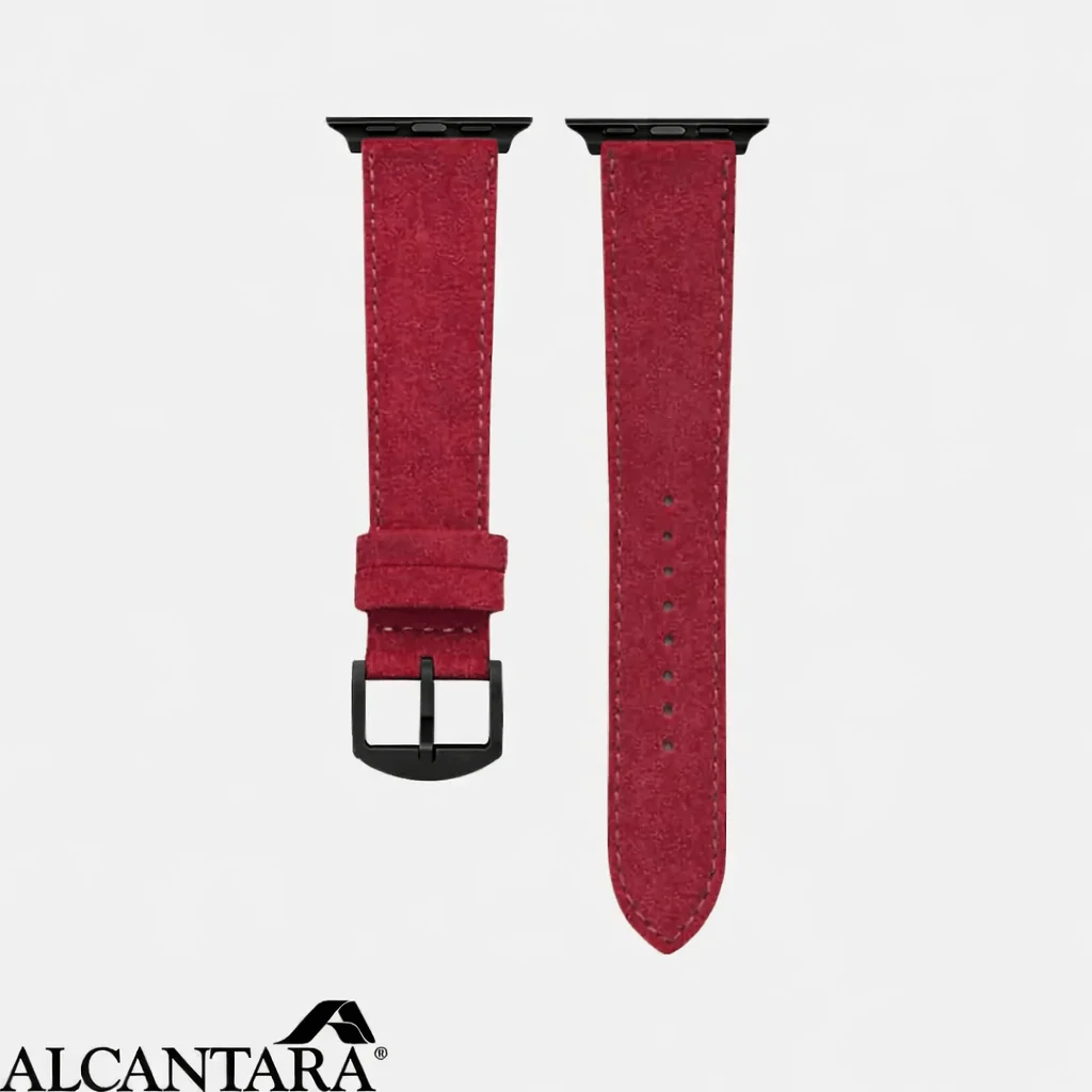Alcantara – Apple Watch Armband in Rot - Image 8