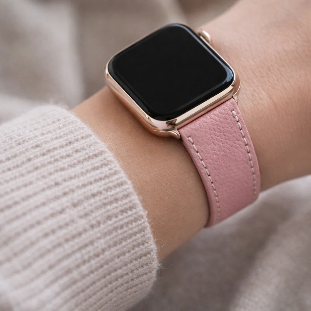 Rosa kurzes Apple Watch Armband- Biarritz - Image 4