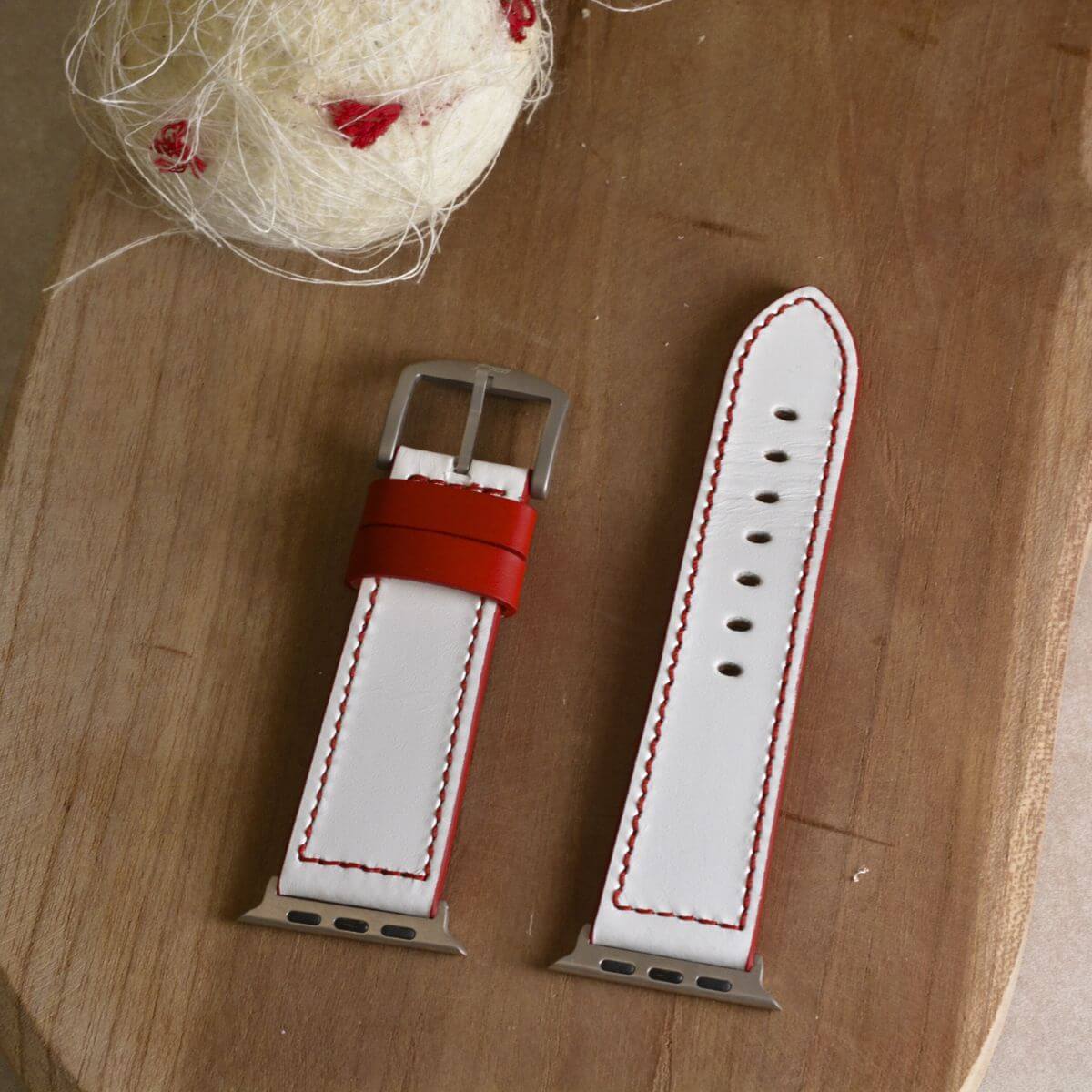Das Sandlot – Weißes Baseball-Leder Apple Watch Band - Image 6