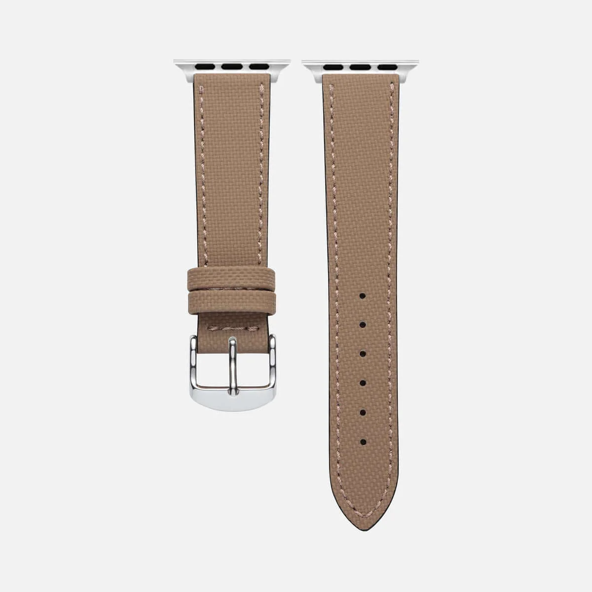 Beiges Apple Watch Lederarmband Wasserfest | Nautilus - Image 8