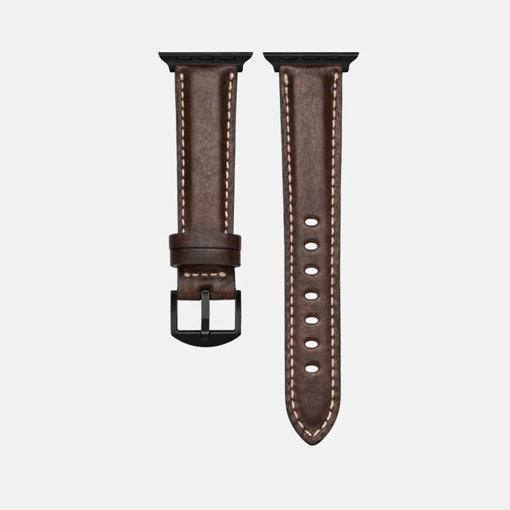 Apple Watch Lederarmband Casablanca – Dunkelbraun - Image 8