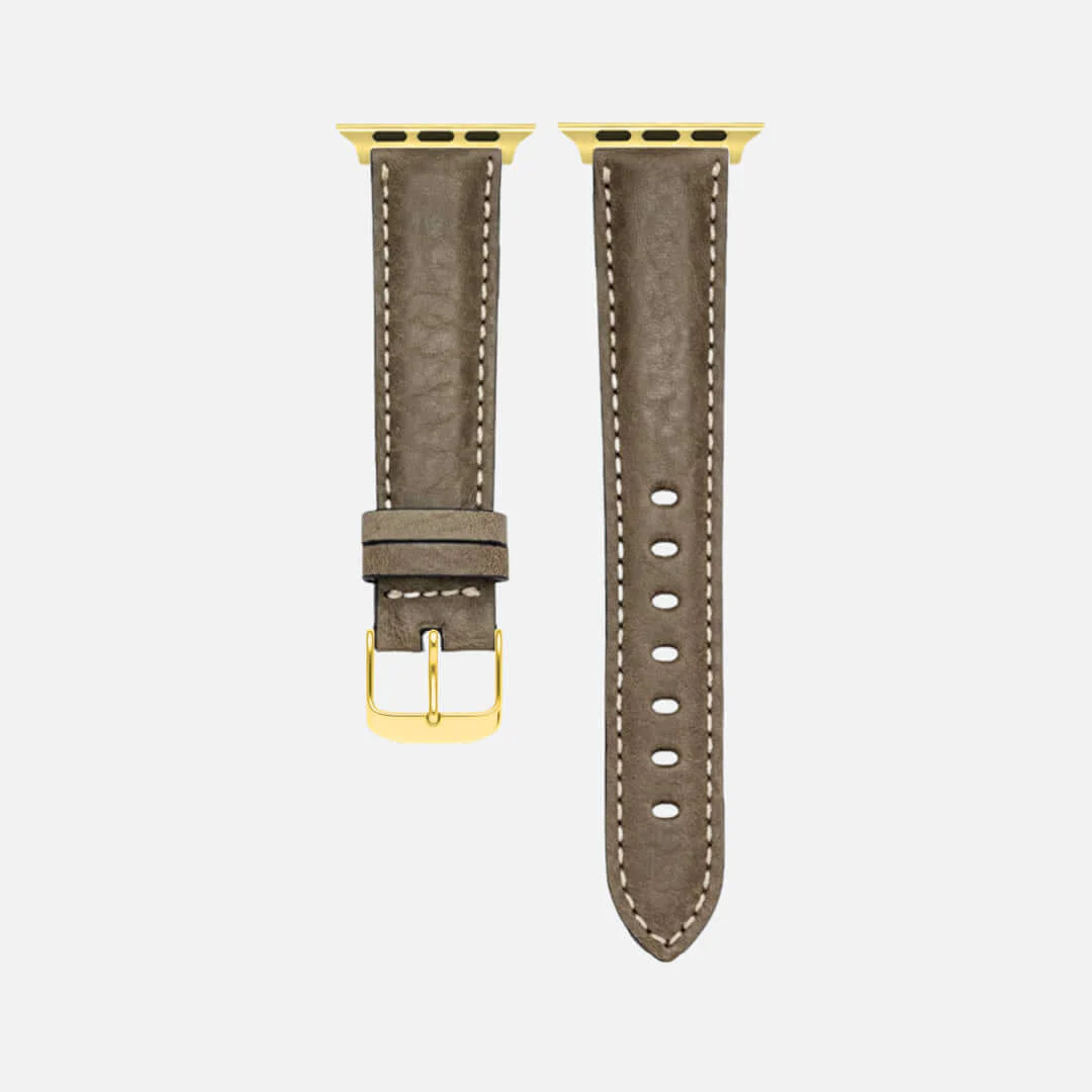 Apple Watch Lederarmband Casablanca – Olivegrün - Image 6