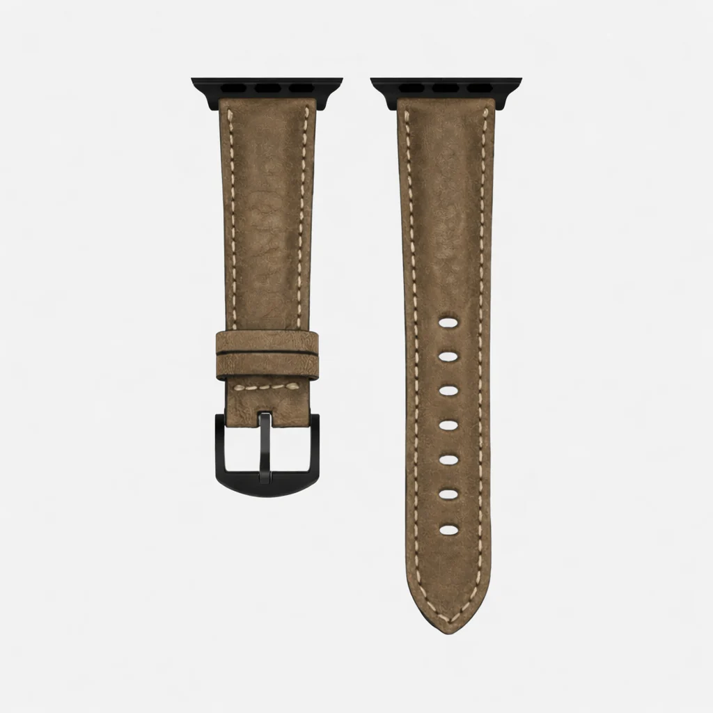 Apple Watch Lederarmband Casablanca – Olivegrün - Image 8