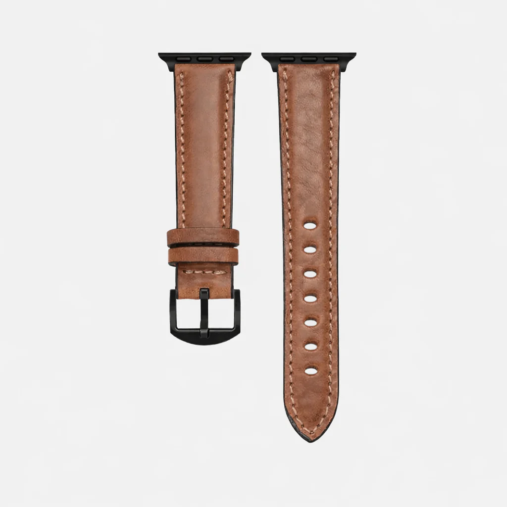 Apple Watch Lederarmband Casablanca – Hellbraun - Image 9