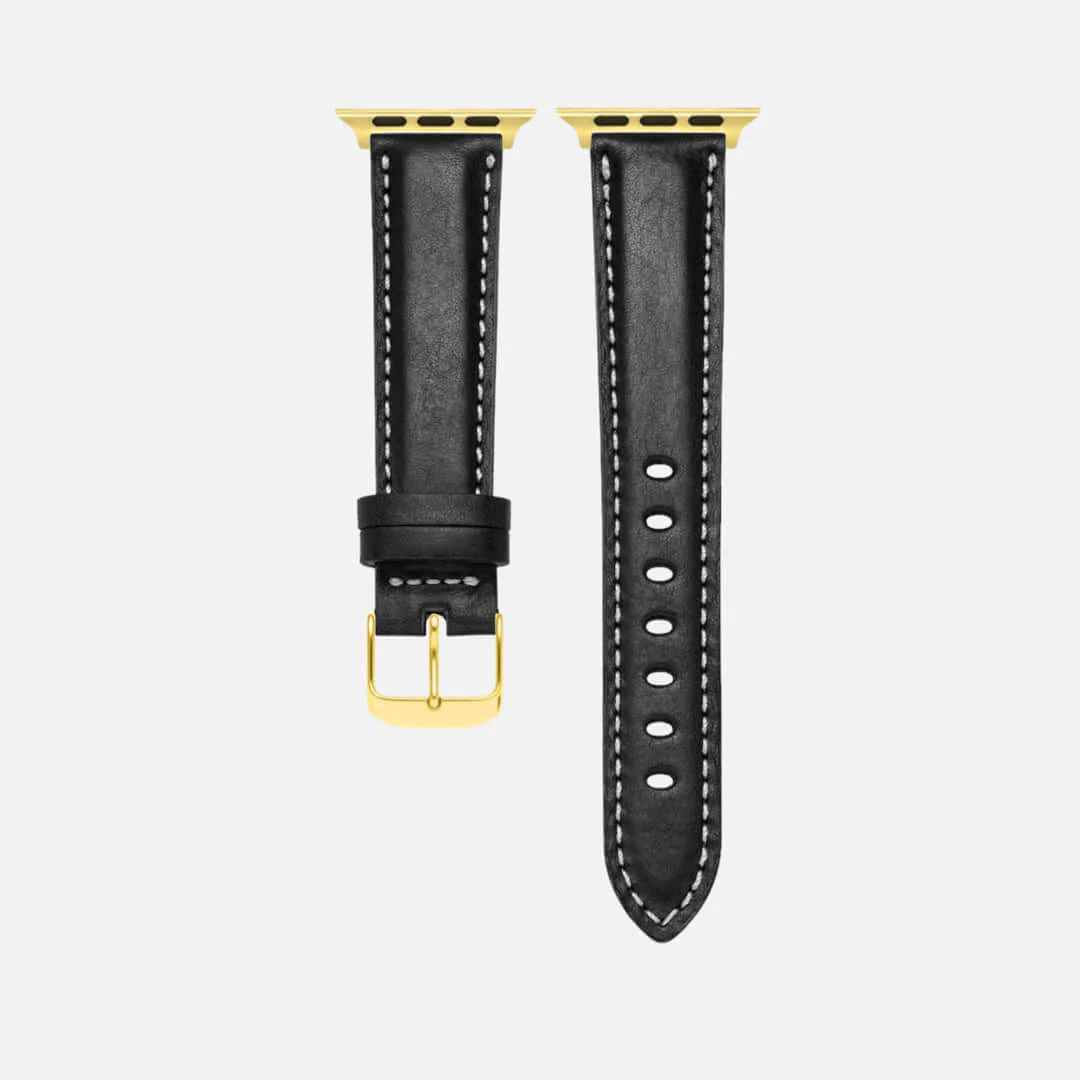 Apple Watch Lederarmband Casablanca – Schwarz - Image 4