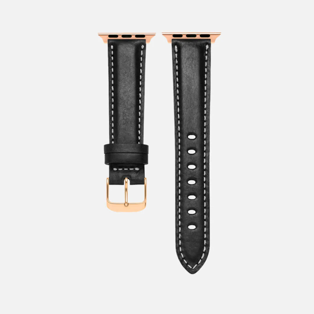 Apple Watch Lederarmband Casablanca – Schwarz - Image 6