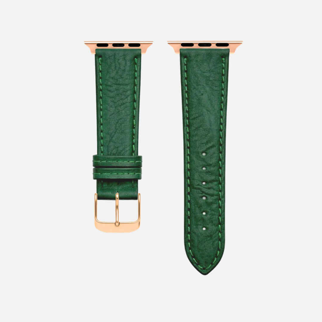 Apple Watch Stierlederarmband Torro Dunkelgrün - Image 8