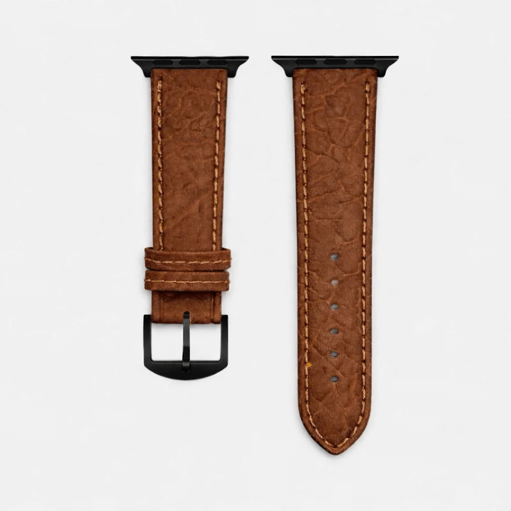 Apple Watch Stierlederarmband Torro Modern Hellbraun - Image 7
