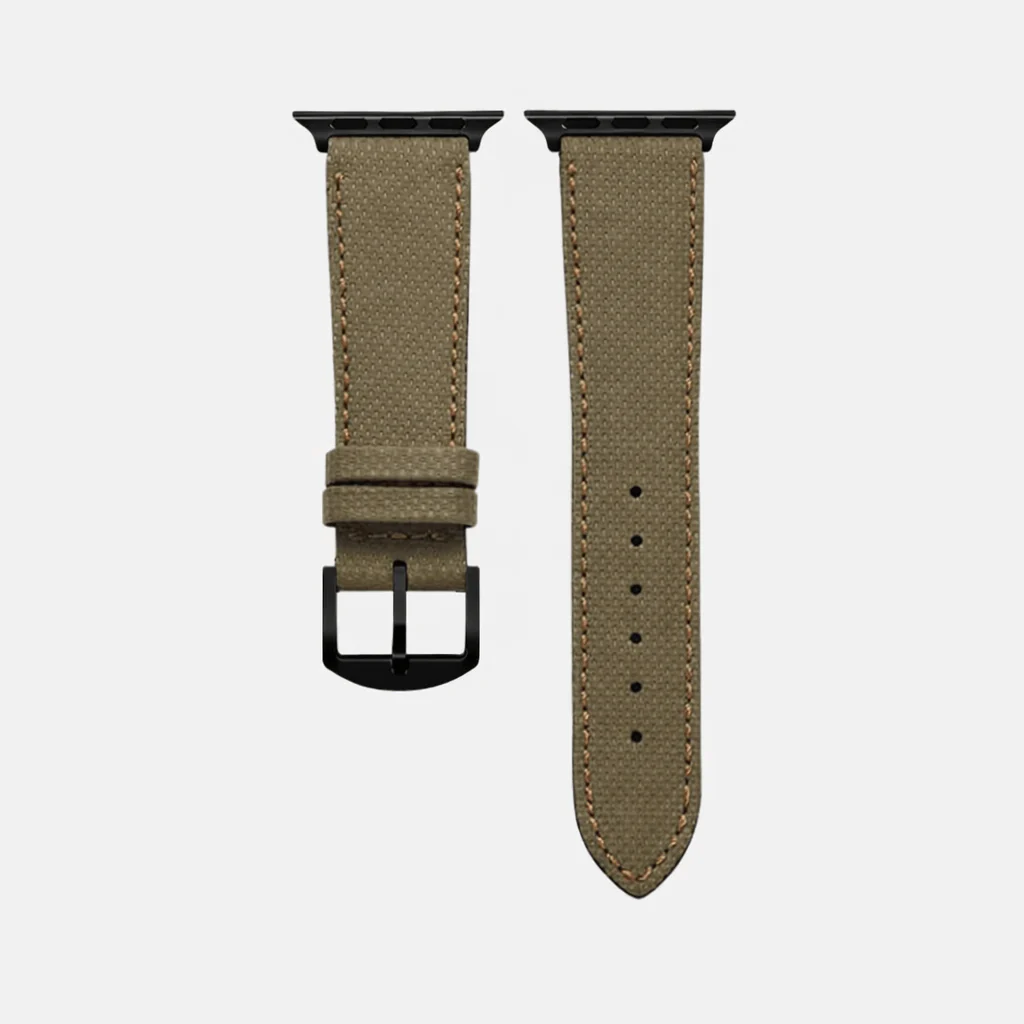 Olivgrünes Apple Watch Lederarmband Wasserfest | Nautilus - Image 18