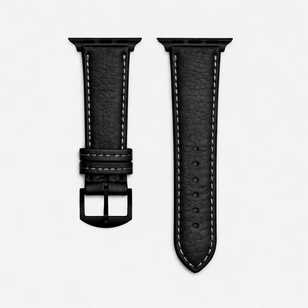 Apple Watch Stierlederarmband Torro Modern Schwarz - Image 6