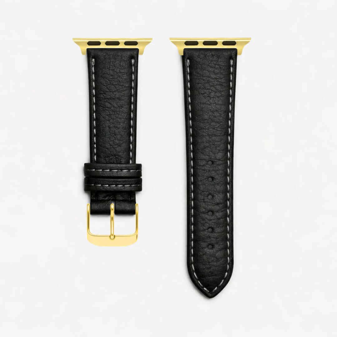 Apple Watch Stierlederarmband Torro Modern Schwarz - Image 7