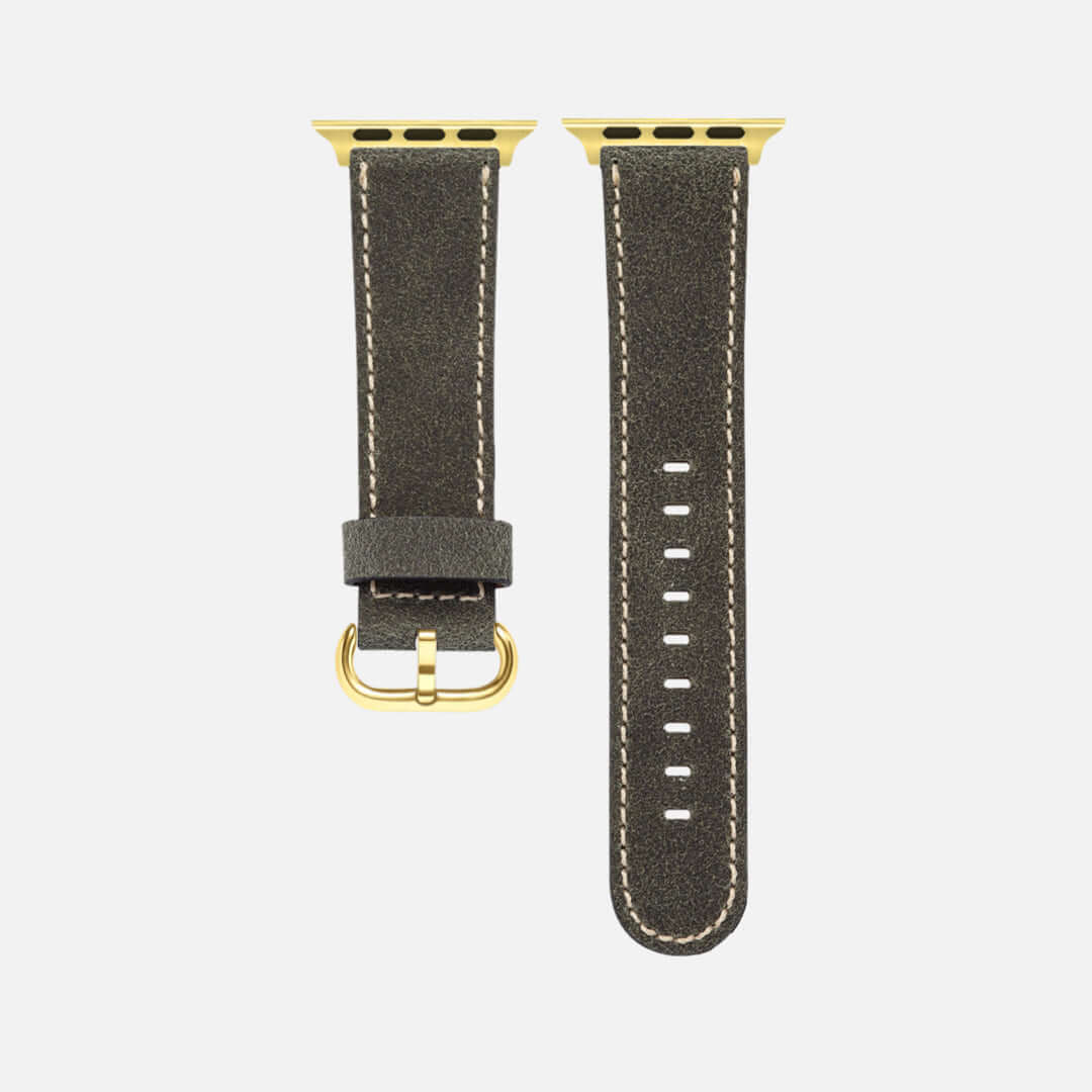 Apple Watch Lederarmband Vintage – Dunkelgrün - Image 8