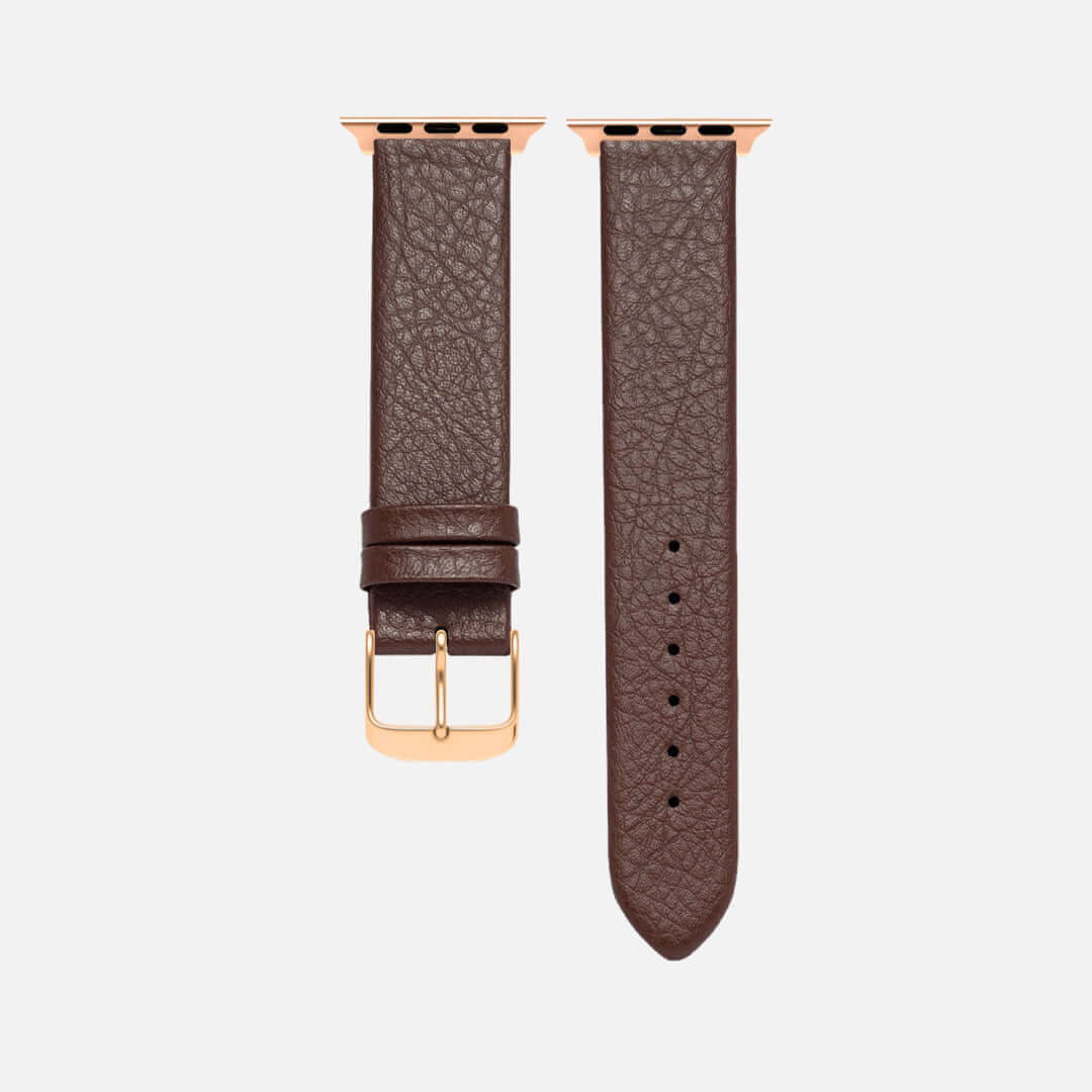 Apple Watch Lederarmband Vegan aus Weinleder – Dunkelbraun - Image 8
