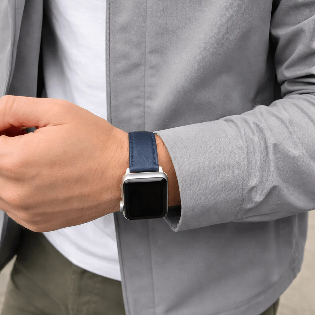 Apple Watch Stierlederarmband Torro Blau - Image 3