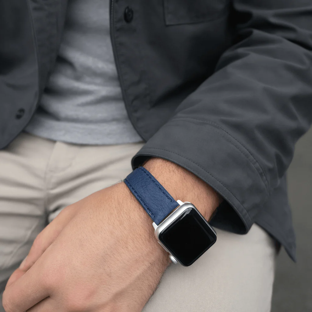 Apple Watch Stierlederarmband Torro Blau - Image 4