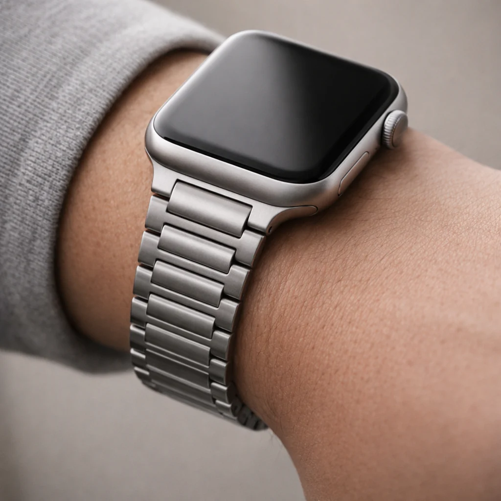 Apple Watch Ultra Armband aus echt Titan – Mit Magnetfaltschließe - Image 3