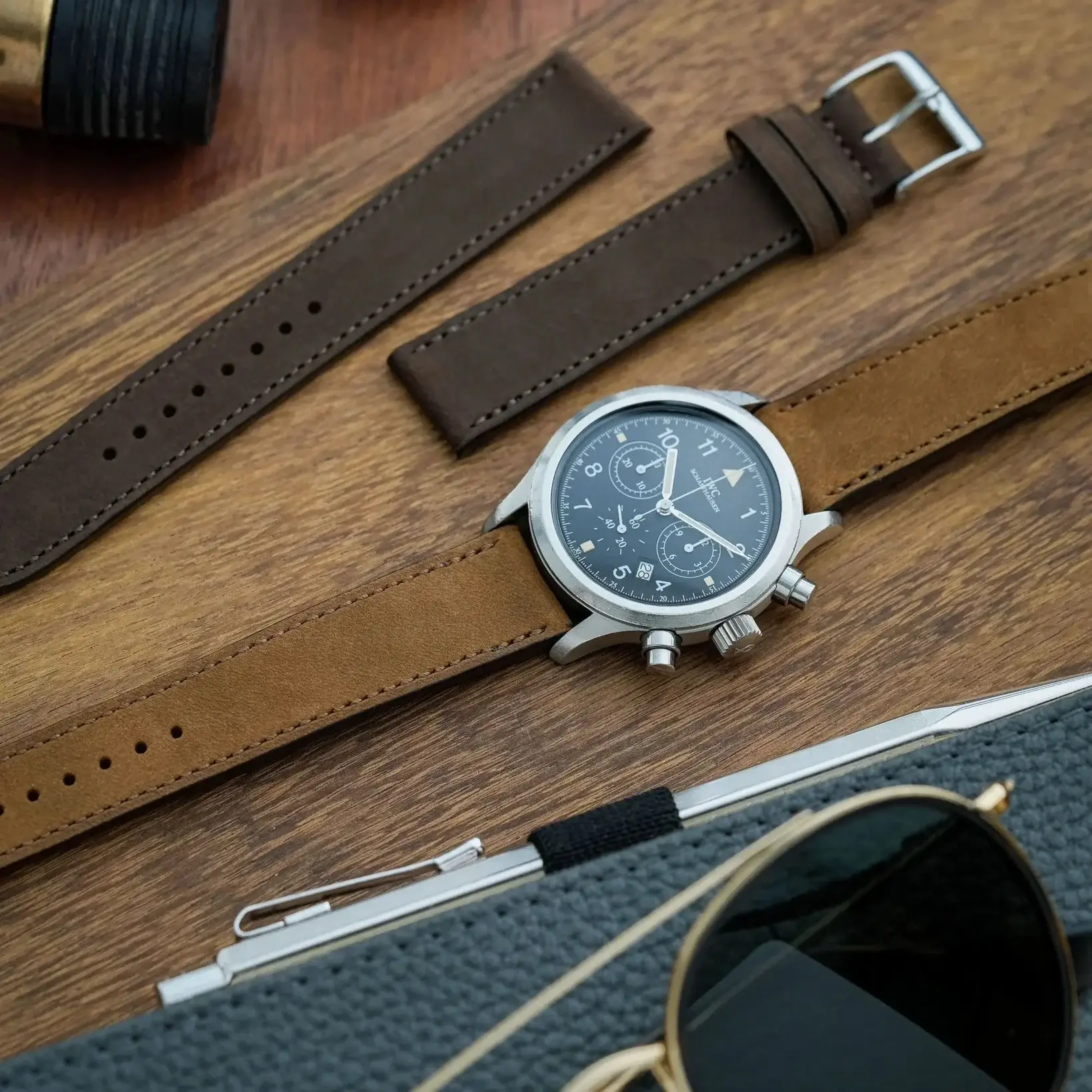 Mountain Bear – Uhrenarmband aus Nubukleder im Vintage-Stil - Image 27