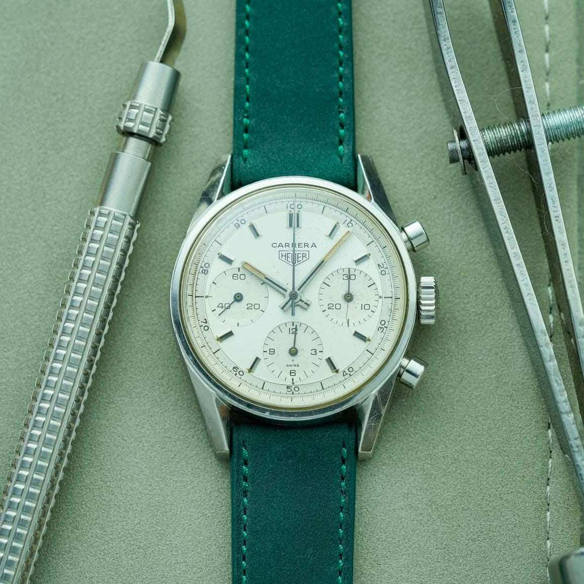 Mountain Bear – Uhrenarmband aus Nubukleder im Vintage-Stil - Image 3