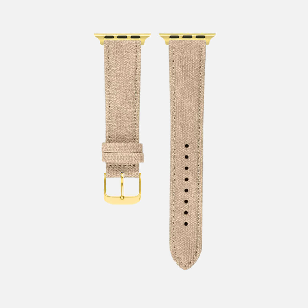 Beige Canvas Apple Watch Band Baumwolle - Image 7