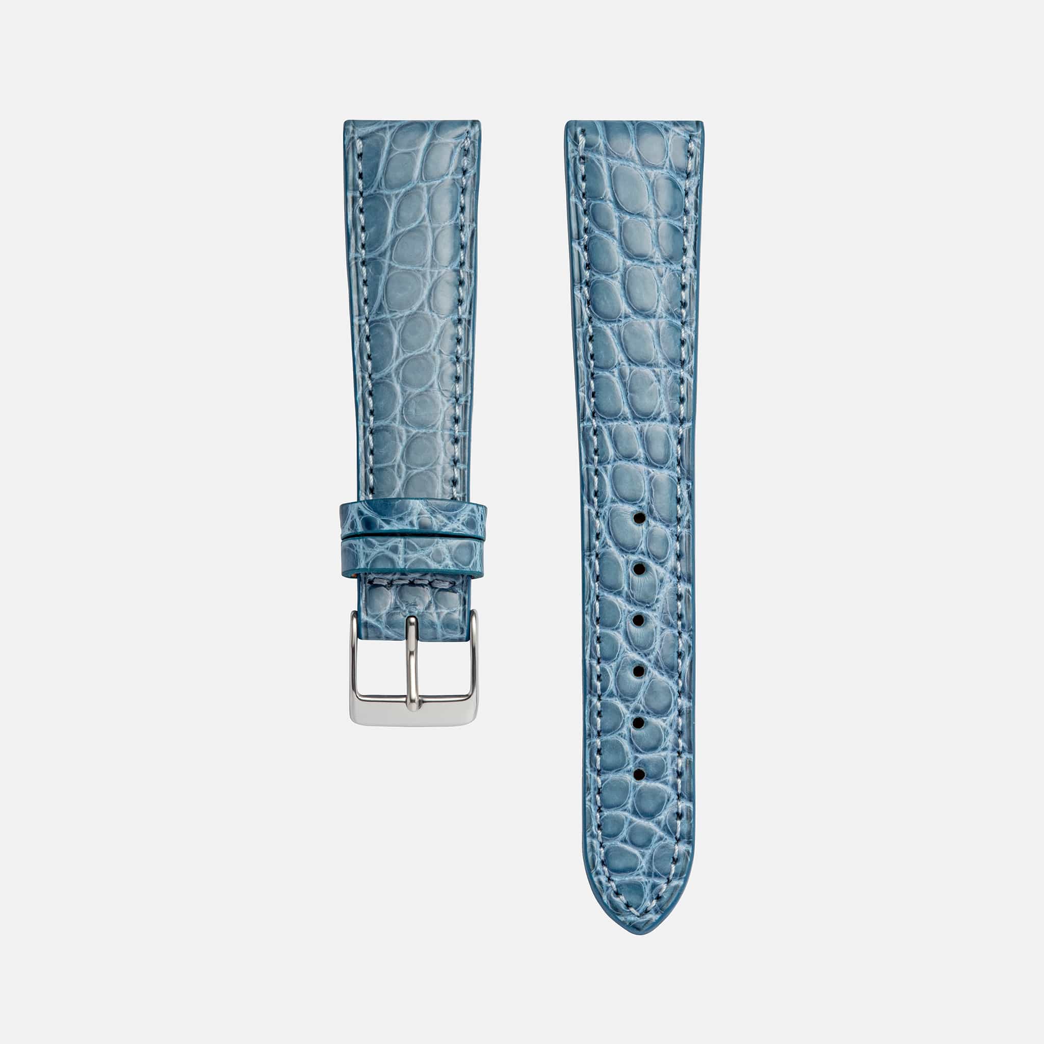Bright – Uhrenarmband aus glänzendem Alligatorleder aus Louisiana - Image 13