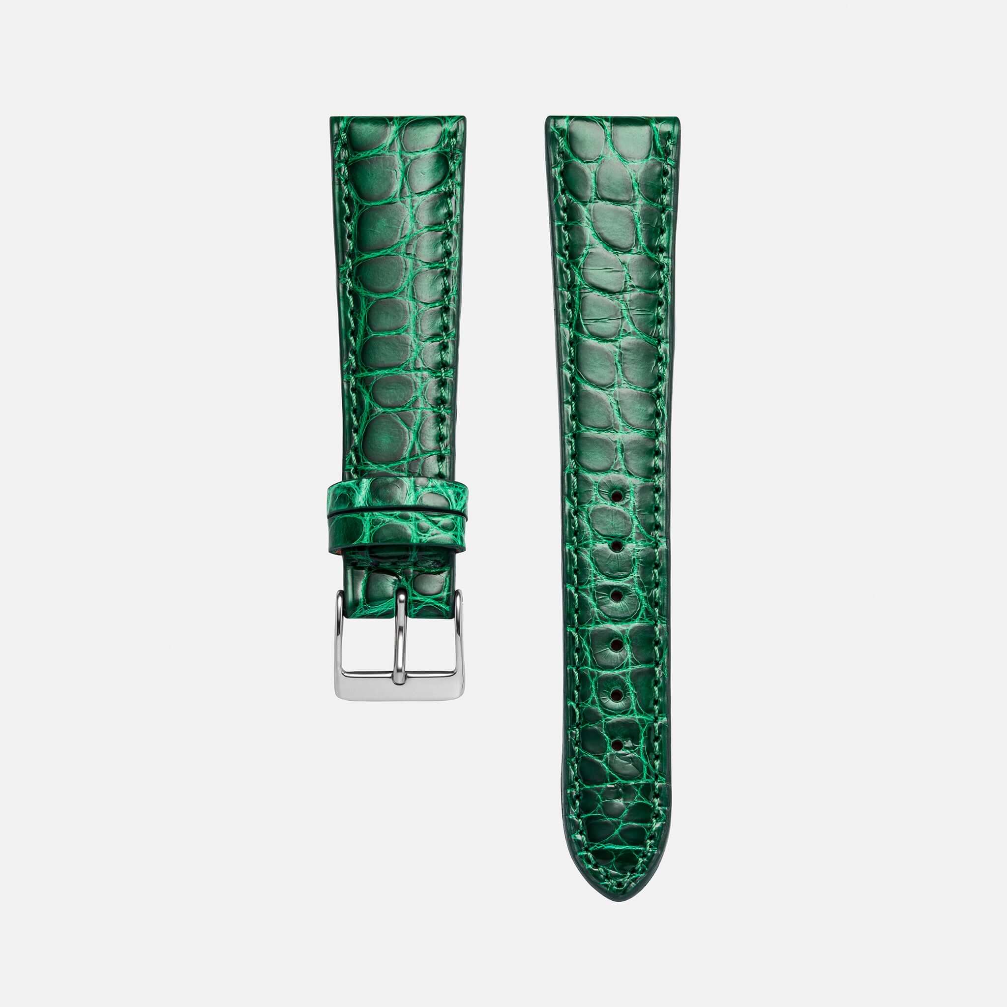Bright – Uhrenarmband aus glänzendem Alligatorleder aus Louisiana - Image 22