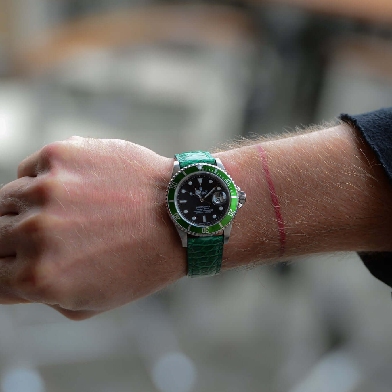 Bright – Uhrenarmband aus glänzendem Alligatorleder aus Louisiana - Image 23