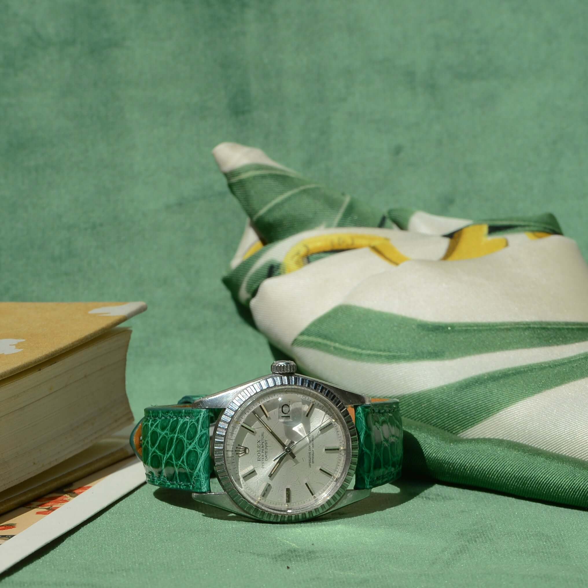 Bright – Uhrenarmband aus glänzendem Alligatorleder aus Louisiana - Image 25