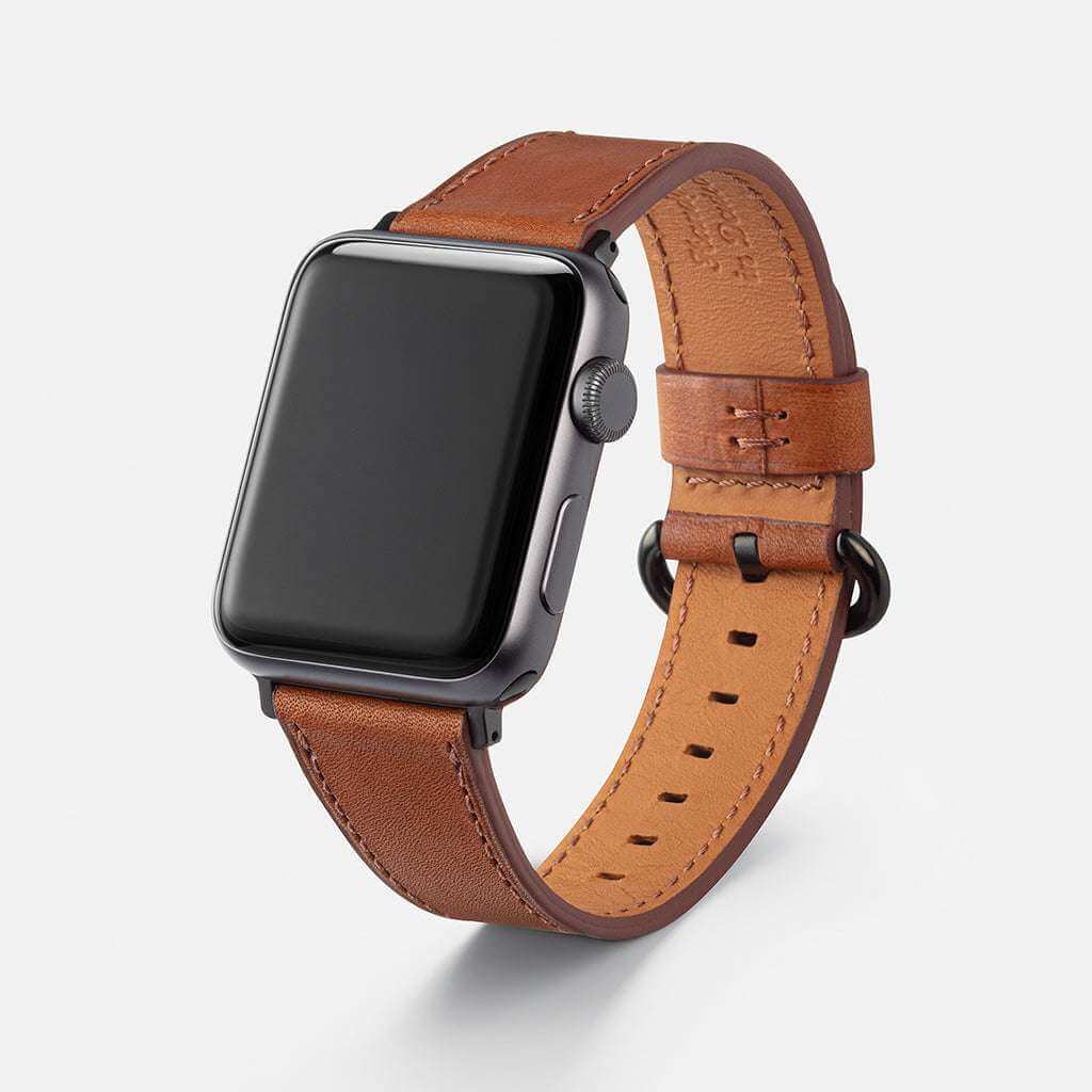 Sattelbraunes Apple Watch Armband Leder - Bidart - Image 6