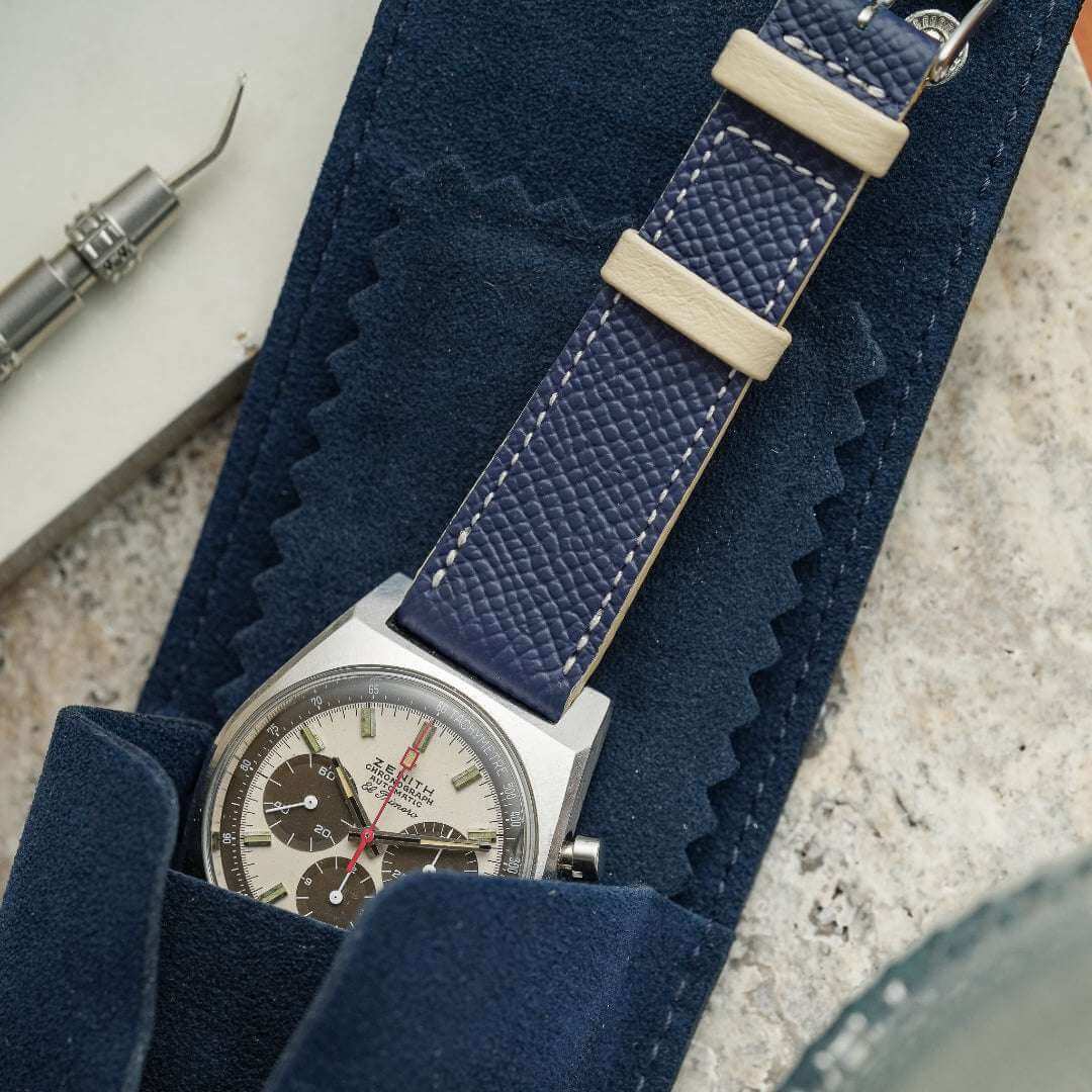 Epsom – Armband aus edlem Kalbleder mit beigen Akzenten - Image 12
