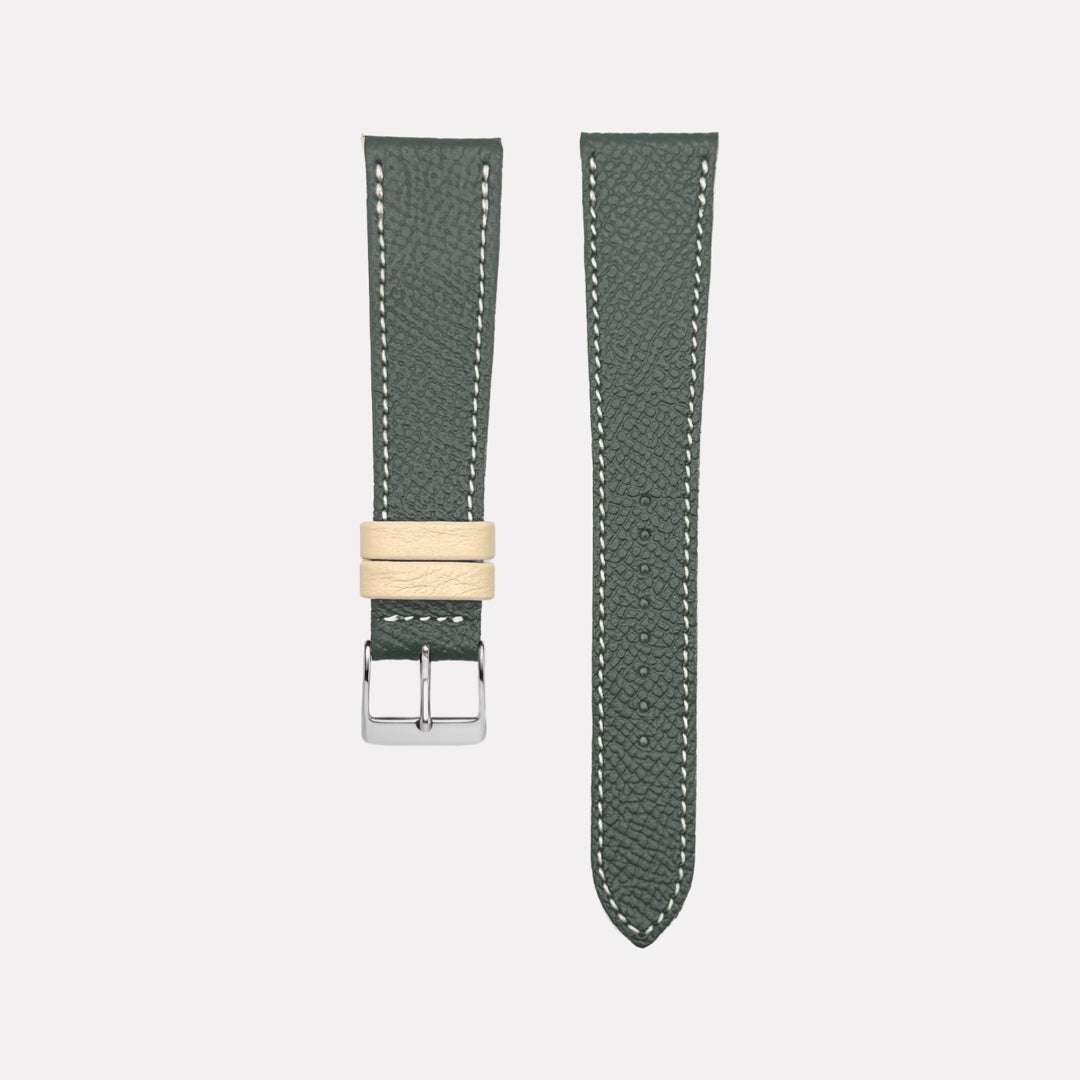 Epsom – Armband aus edlem Kalbleder mit beigen Akzenten - Image 16