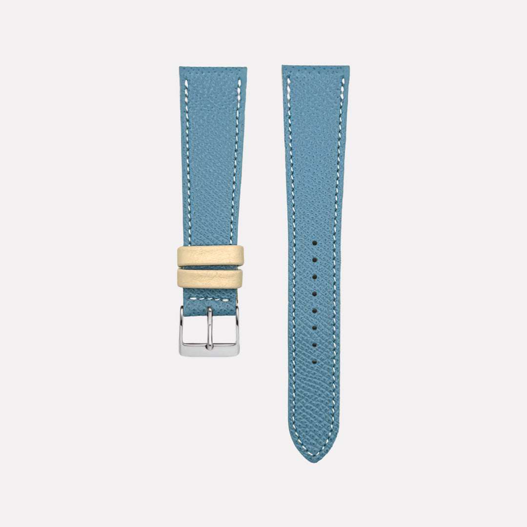 Epsom – Armband aus edlem Kalbleder mit beigen Akzenten - Image 7