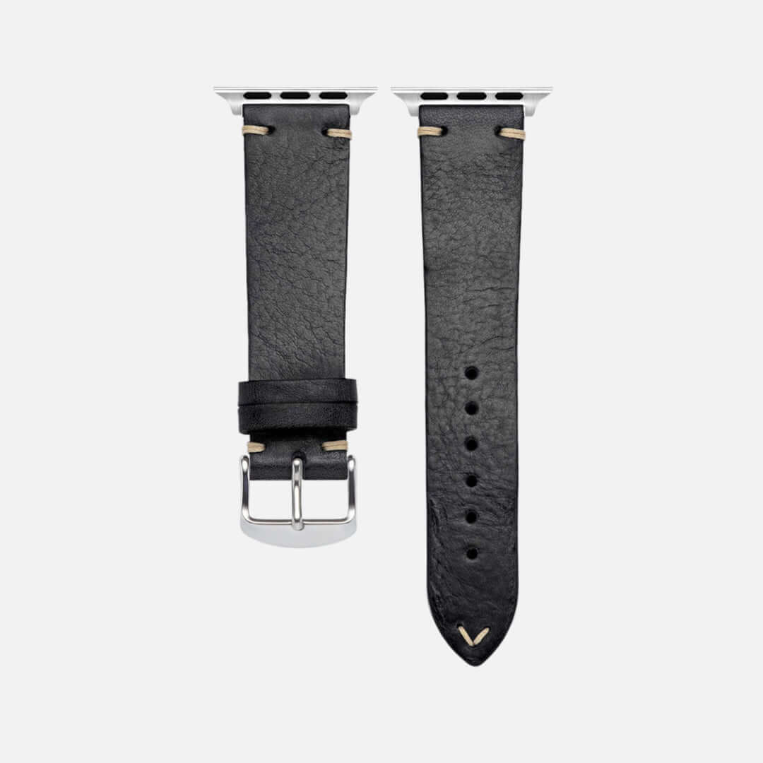 Hunter Apple Watch Armband Leder Schwarz - Image 12
