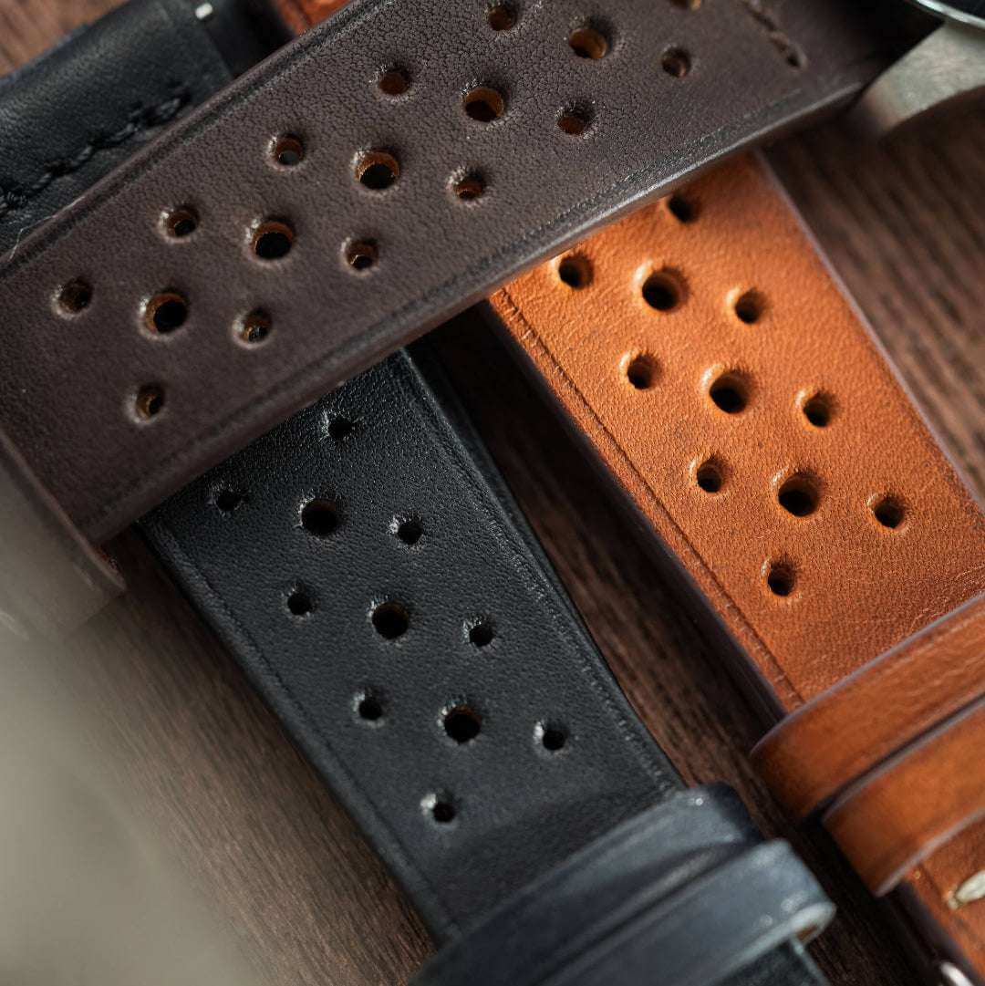 Paris Racing – Armband aus Barenia-Leder mit sportlicher Lochprägung - Image 17
