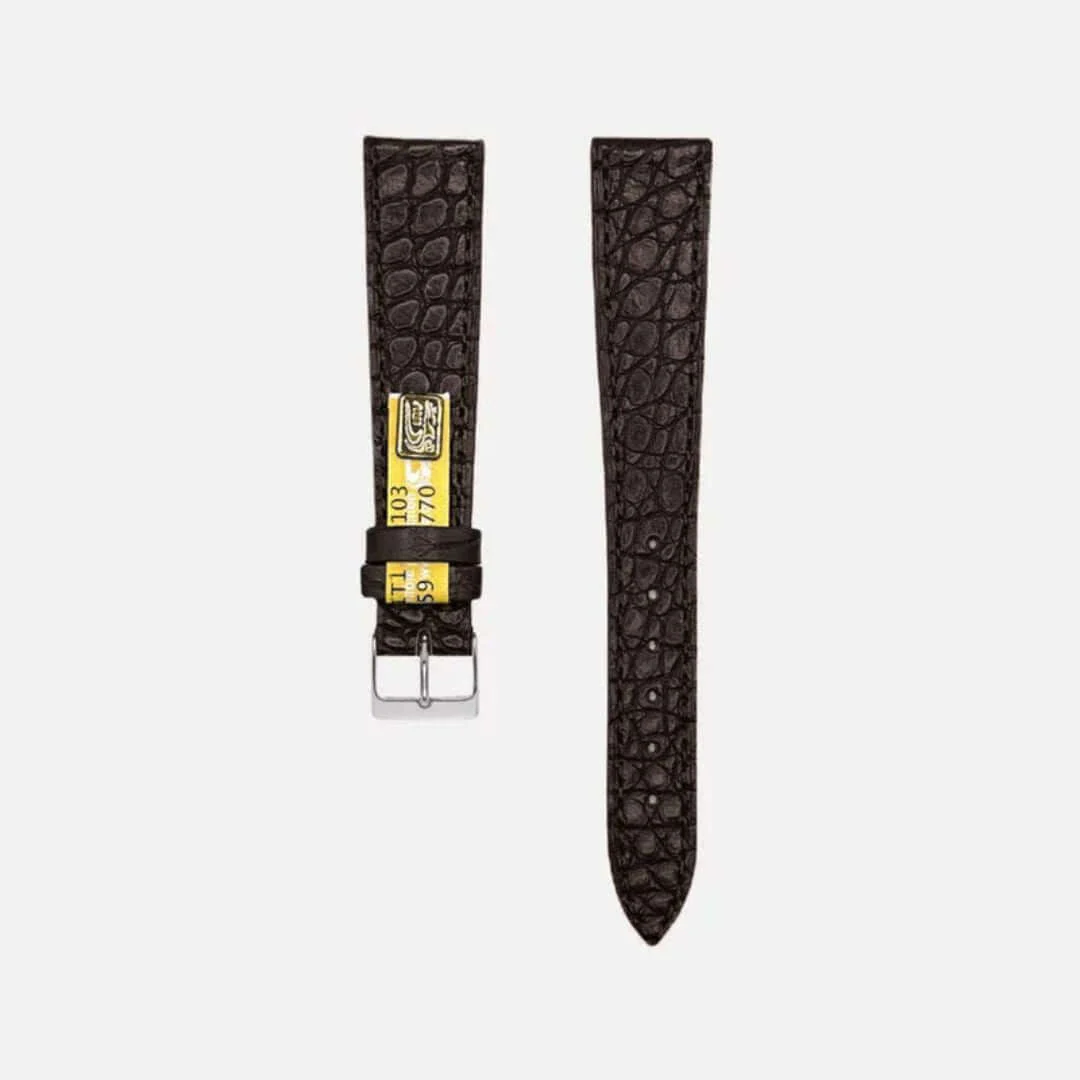 New Orleans – Flaches Uhrenarmband aus Louisiana-Alligatorleder - Image 8