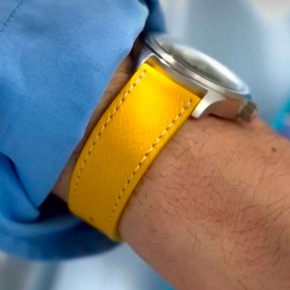 Biarritz Bunt – Armband aus französischem Ziegenleder in kurzer Ausführung - Image 10