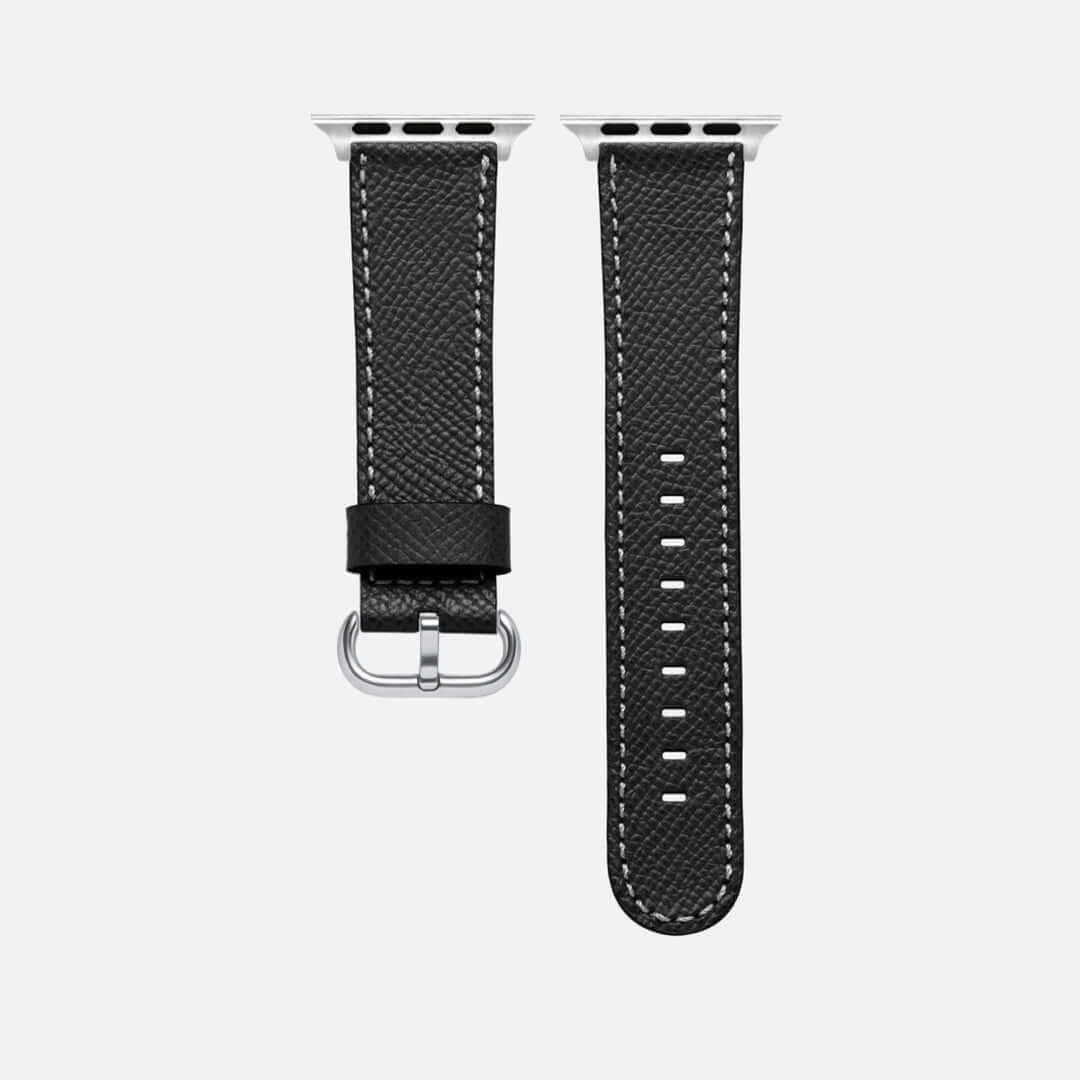 Luxuriöses Apple Watch Lederarmband Damen Cupertino Schwarz - Image 10