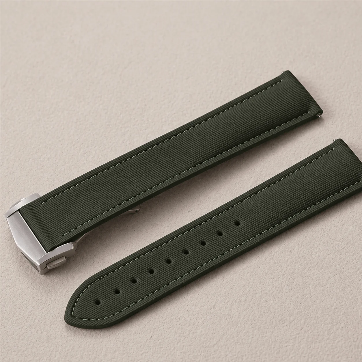 Monaco –  Faltschließen Uhrenarmband aus FKM Kautschuk - Image 3