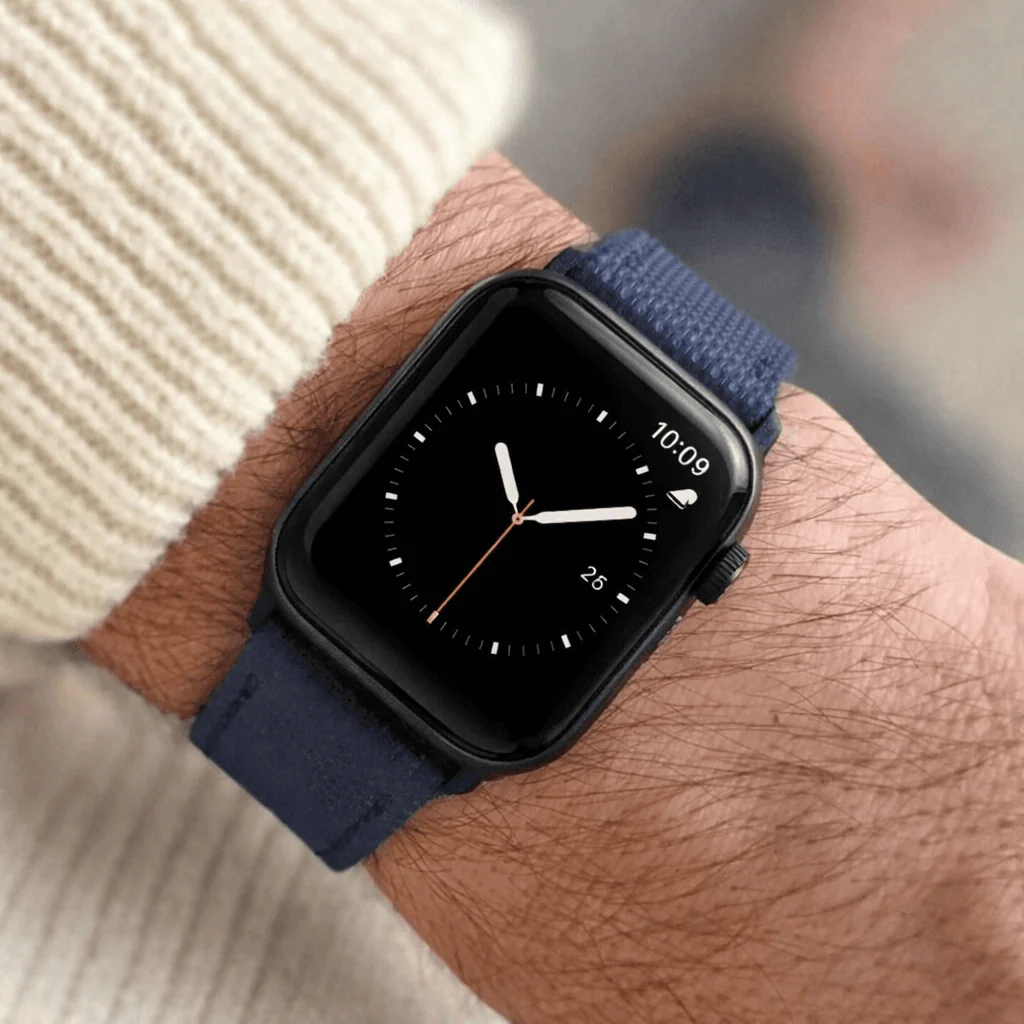 Navyblaues Apple Watch Lederarmband Wasserfest | Nautilus - Image 5