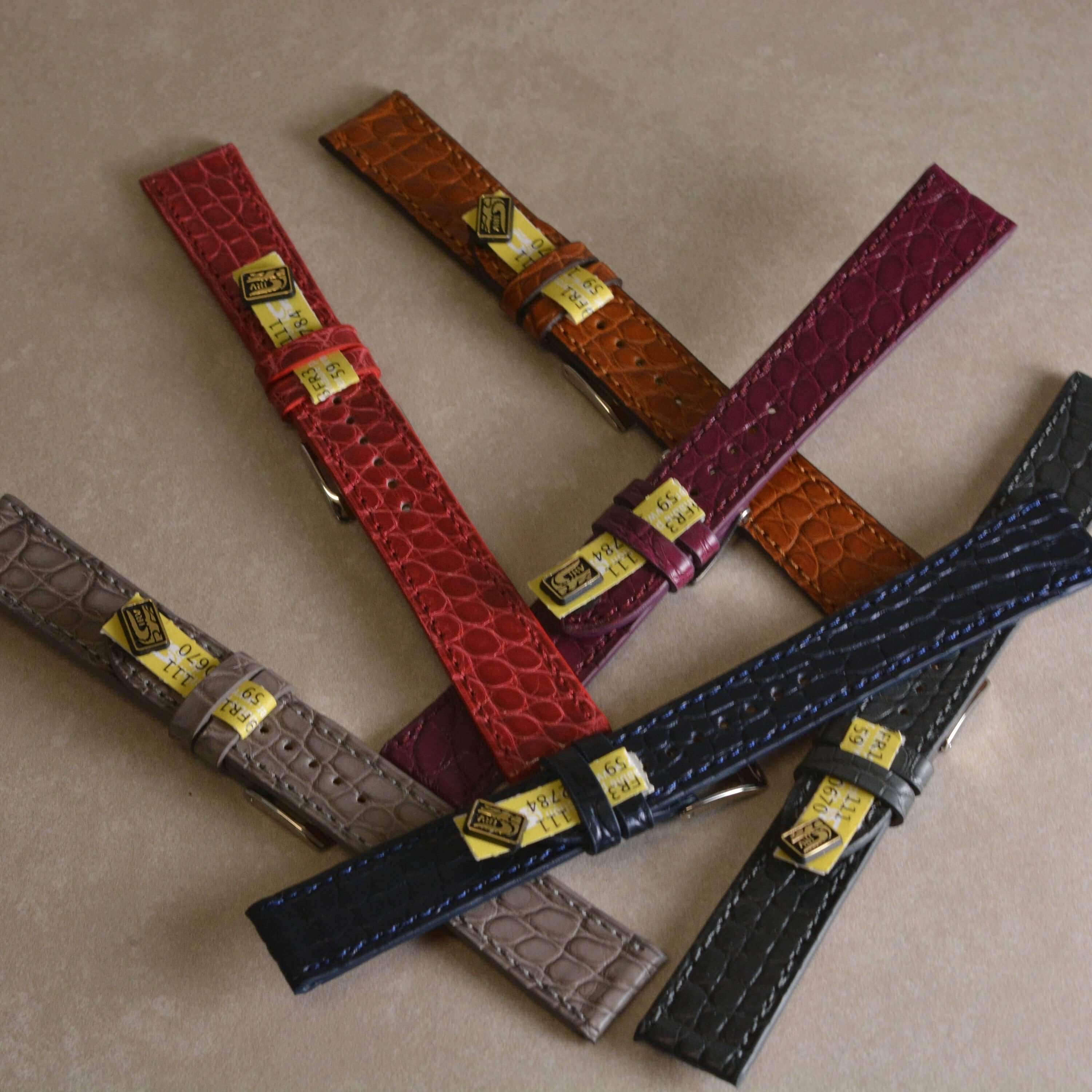 New Orleans – Flaches Uhrenarmband aus Louisiana-Alligatorleder kurze Länge 18mm - Image 12