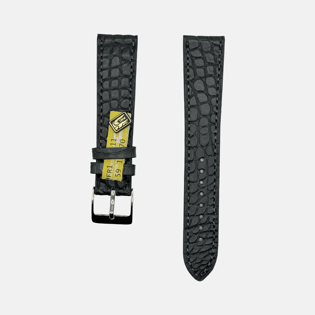 New Orleans – Flaches Uhrenarmband aus Louisiana-Alligatorleder kurze Länge 18mm - Image 3