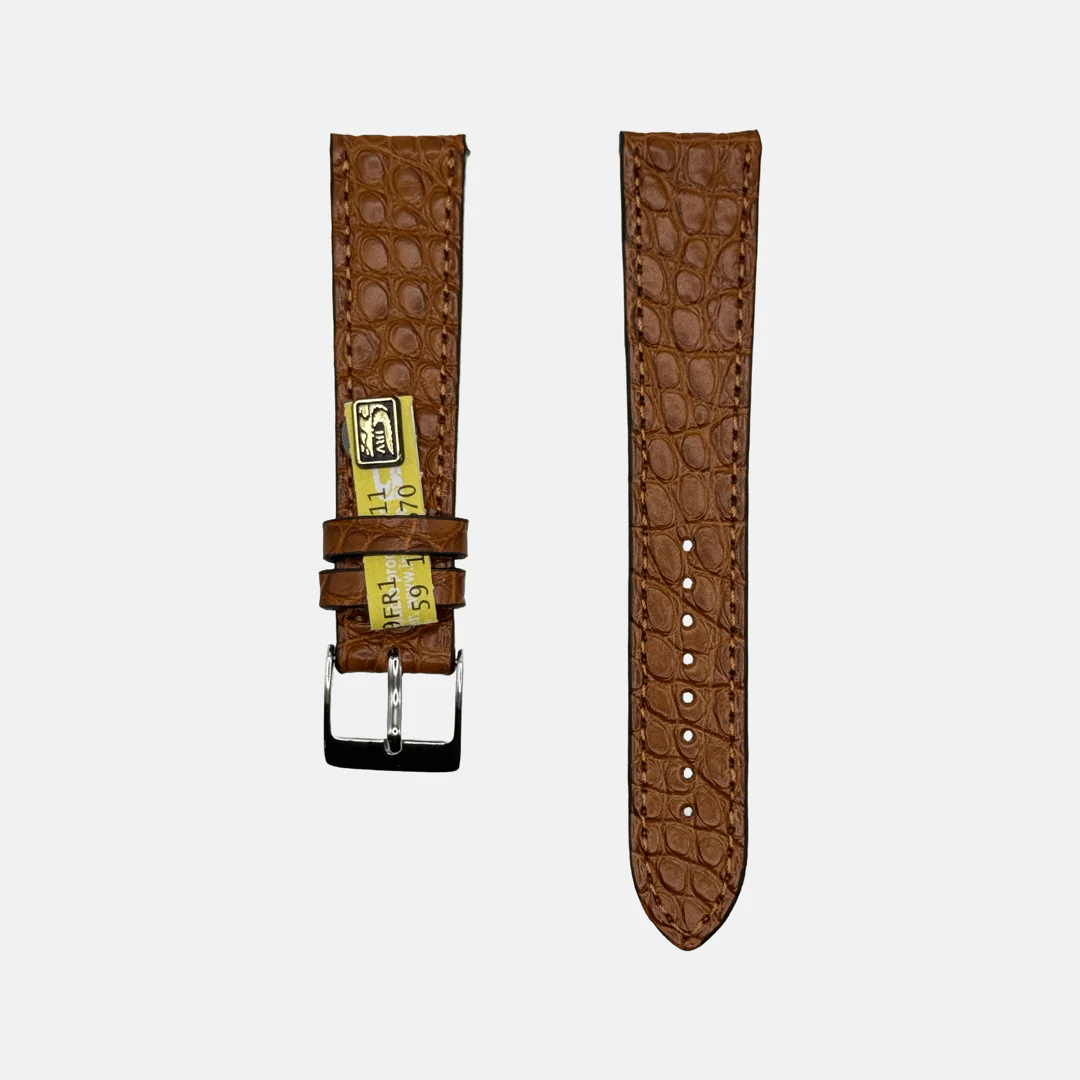 New Orleans – Flaches Uhrenarmband aus Louisiana-Alligatorleder kurze Länge 18mm - Image 5
