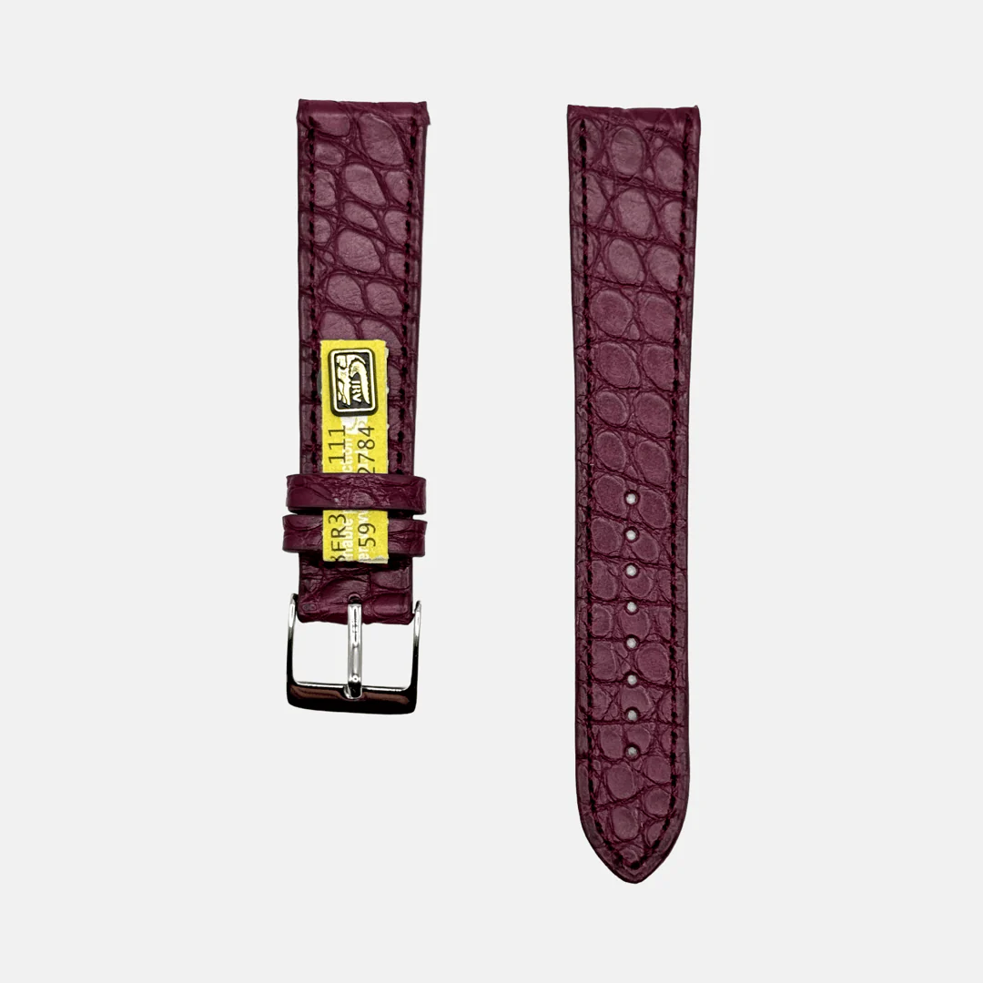 New Orleans – Flaches Uhrenarmband aus Louisiana-Alligatorleder kurze Länge 18mm - Image 9
