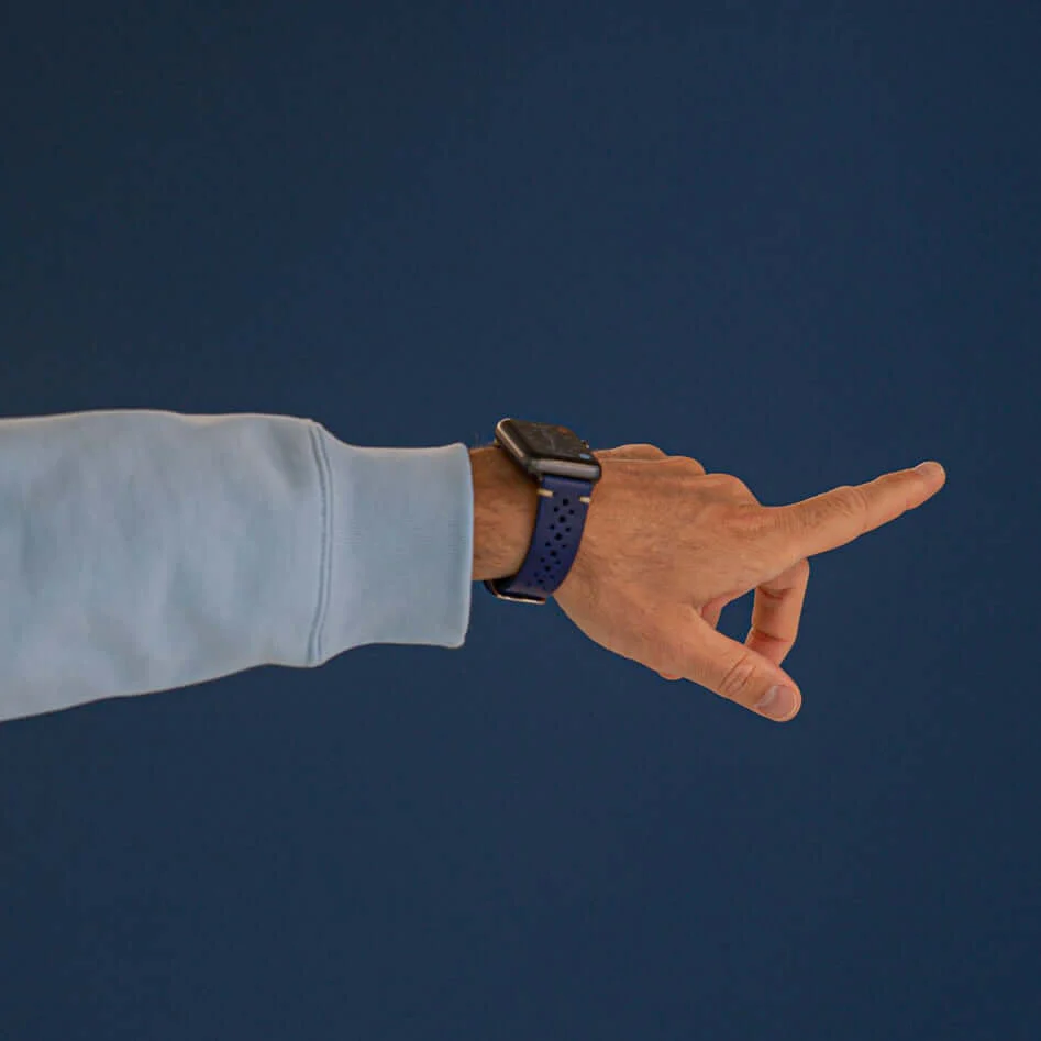 Rallye Lederband für Apple Watch – Blau - Image 7