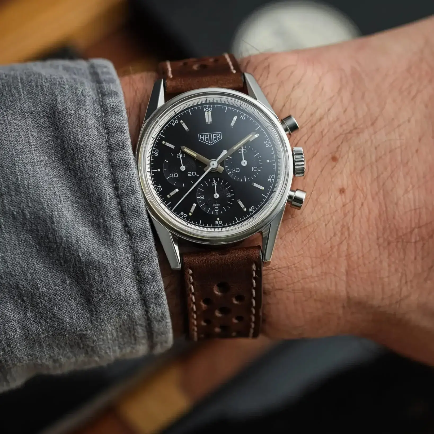 Dublin Rallye – Armband aus Horween Dublin Leder mit Rallye-Optik - Image 10