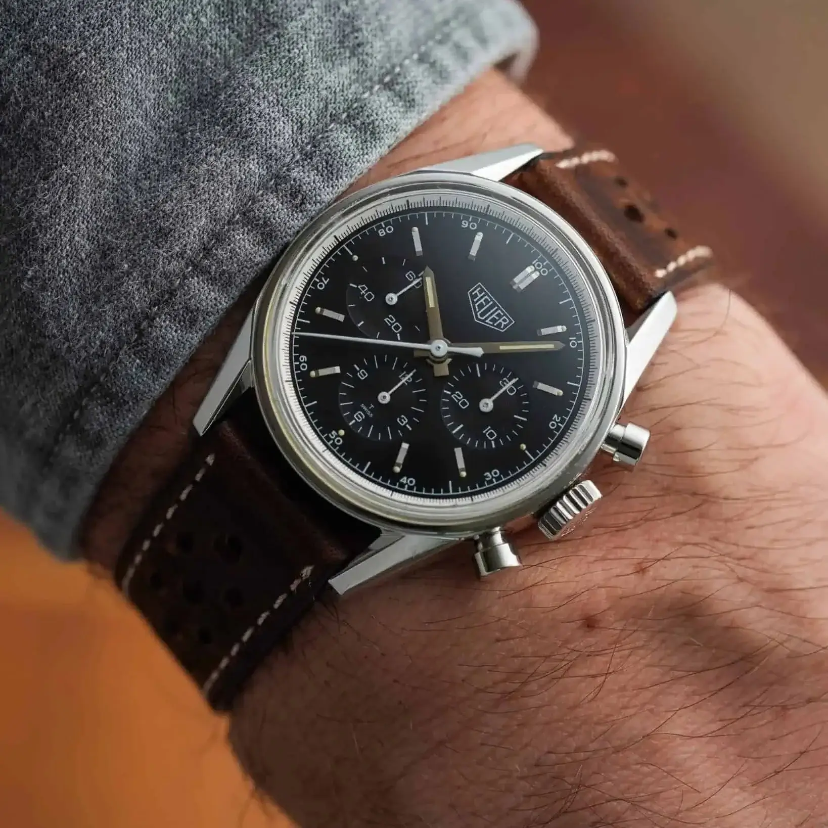 Dublin Rallye – Armband aus Horween Dublin Leder mit Rallye-Optik - Image 8