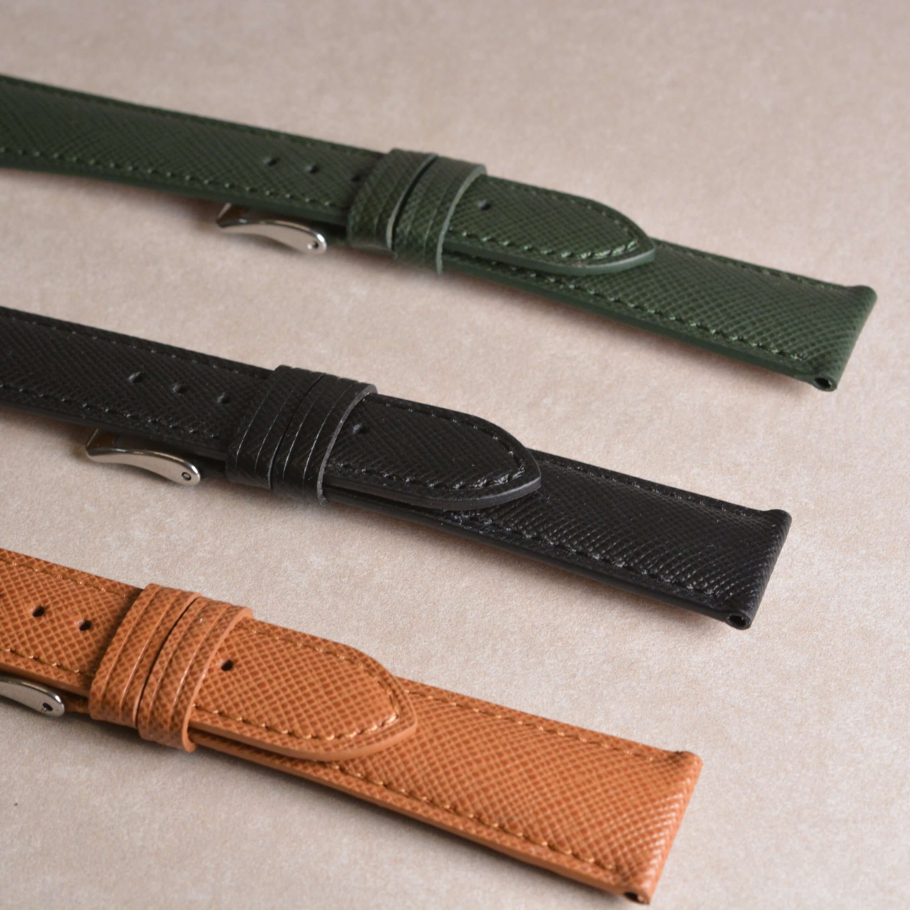 Saffiano – Uhrenarmband mit charakteristischer Saffiano Kreuzprägung - Image 26