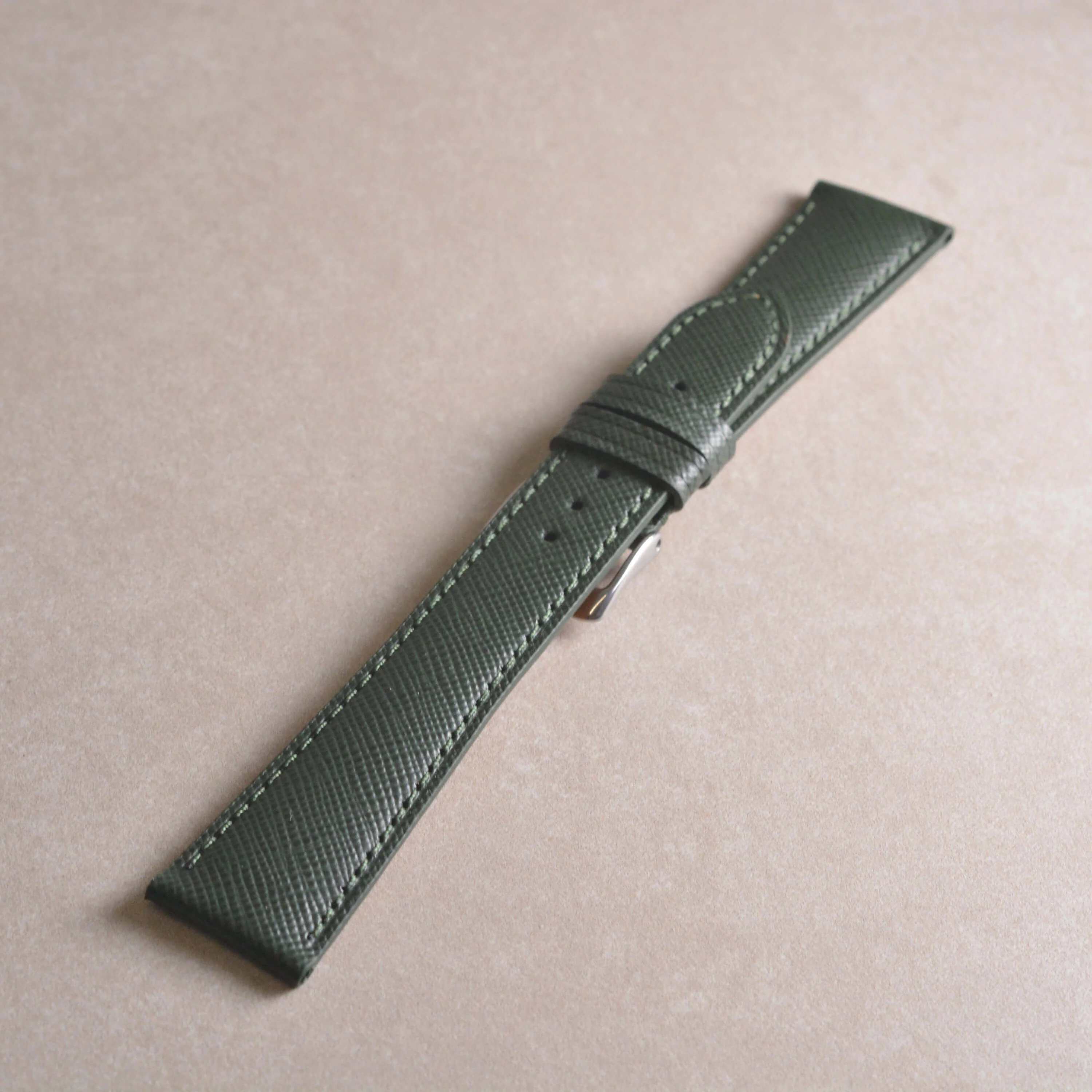 Saffiano – Uhrenarmband mit charakteristischer Saffiano Kreuzprägung - Image 7