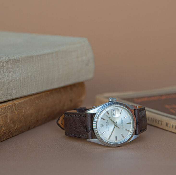 Johannesburg – Uhrenarmband aus feinem Straußenleder - Image 9